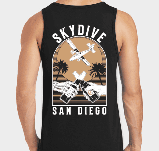 Skydive N Cheer's SDSD Black T-Shirt