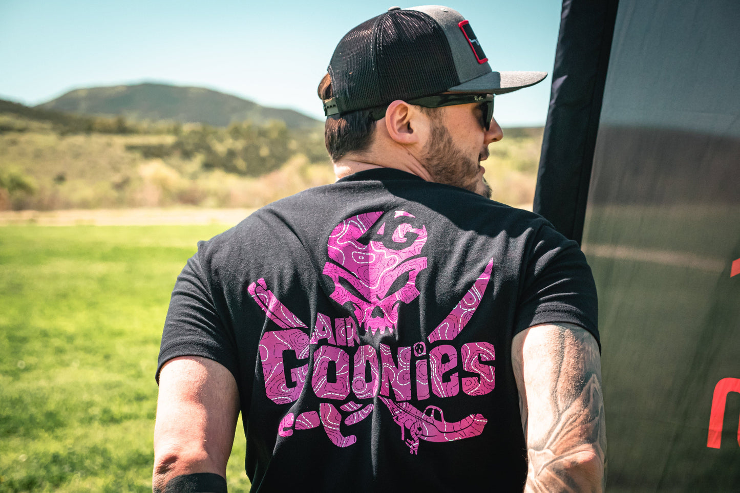 Air Goonies Black and Pink T-Shirt