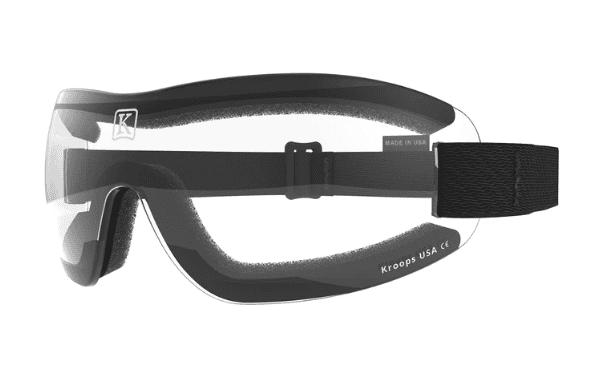 Kroops Goggles I.K. 91 Clear Lens with Black Strap - Skydive San Diego Retail