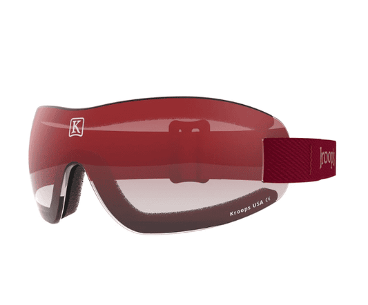 Kroops Goggles I.K. 91 Red Gradient Lens with Red Strap - Skydive San Diego Retail