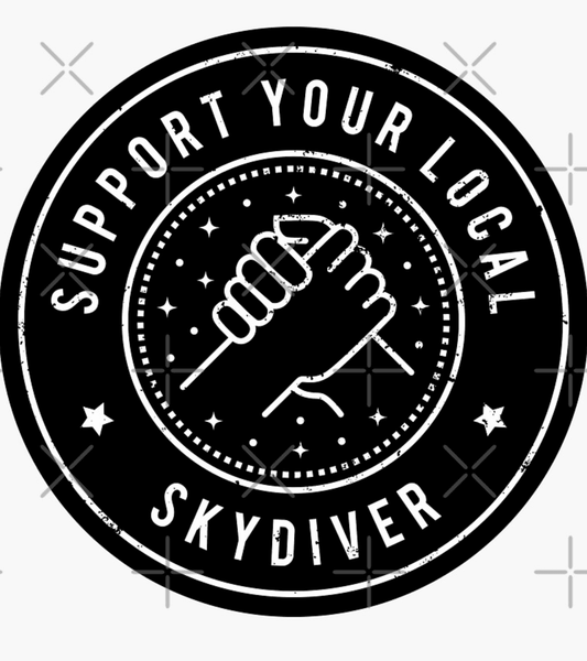 Support Your Local Skydiver Sticker - Skydive San Diego Retail
