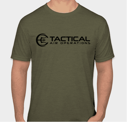 Tactical Air Operations Military Green Freefall T-Shirt - Skydive San Diego Retail