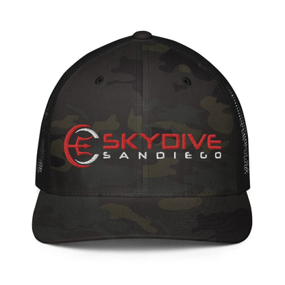 SDSD Flex fit Mesh back trucker cap - Skydive San Diego Retail
