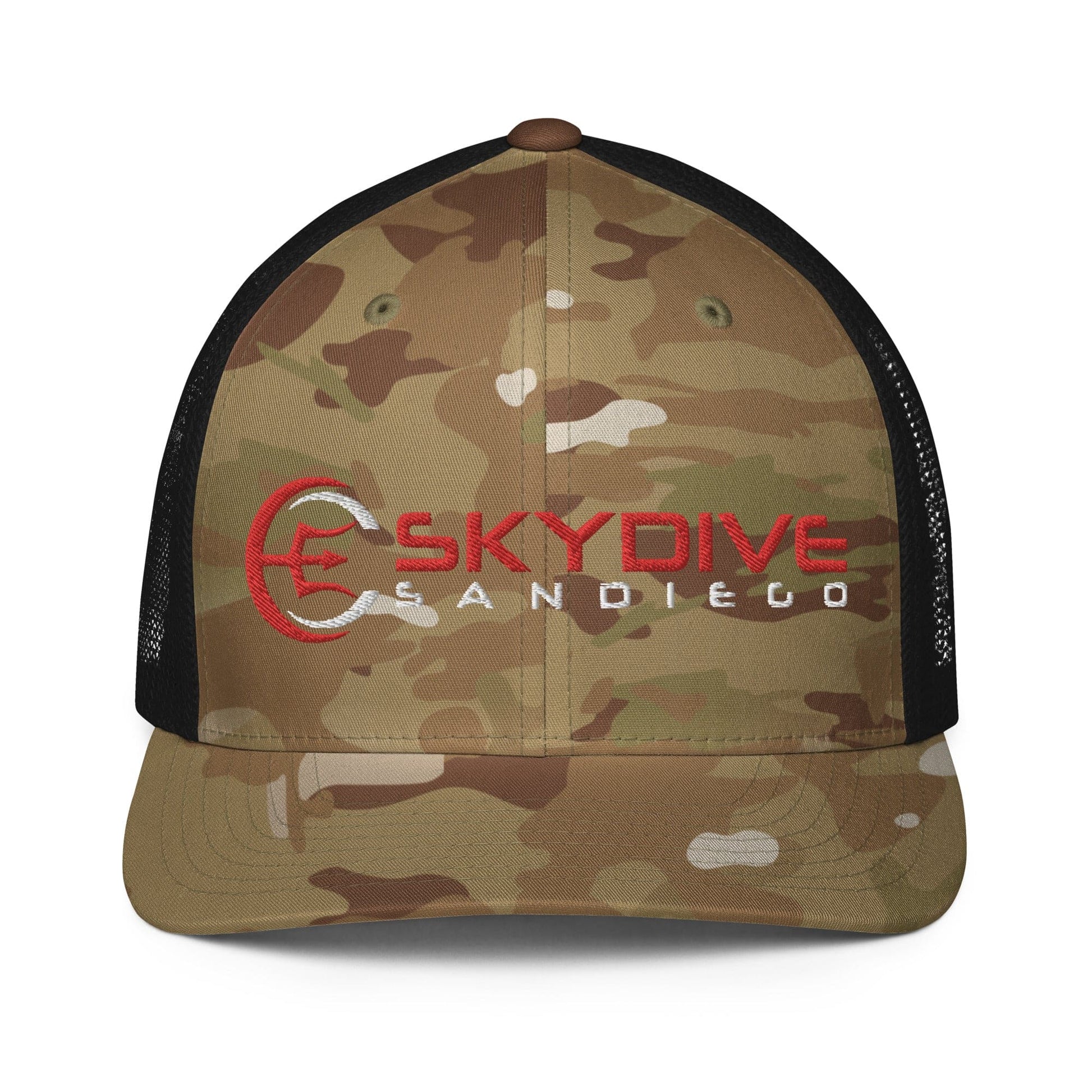 Flex cap fit Retail Mesh San Diego trucker SDSD Skydive – back