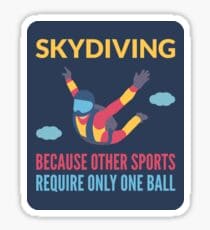 Skydiving Funny Sticker - Skydive San Diego Retail