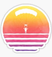 Sunset Skydiving Sticker - Skydive San Diego Retail